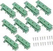 GANAZONO 10Sets PCB Mounting Adapters for Din Rail Circuit Boards Electrical Clips for Easy Installation and Renovation Projects Green Color for Your Wiring Needs