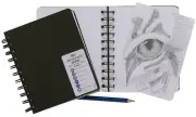 A6 Spiral Bound Artist Sketch Book 80 Page 110gsm Travel Hardback Drawing