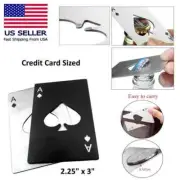 Ace of Spades Card Bottle Opener Wallet EDC Poker Holdem Player Fun Party Gift