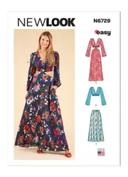 New Look Sewing Pattern N6729 6729 Misses' Dress, Top and Skirt