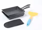 Japanese Omelette Pan Cast Iron Rectangle Egg Pan Tomagoyaki Pan Rolled Eggs ...
