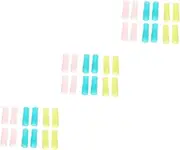 Beatifufu 3sets Silicone Nail Cutter Handle Covers Cuticle Scissor Protectors Non-slip Nail Art Scissors Sleeves 12pcs*3