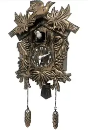 WALPLUS Chiming Cookoo Clock Brown Vintage Bird Flapping Cuckoo Clocks Volume ,,