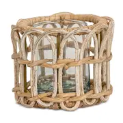 Juliska Provence Rattan Whitewash Tealight Holder