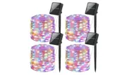 Fairy String Led Lights Solar Waterproof Outdoor Garden Decor Multicolor 4 Pack