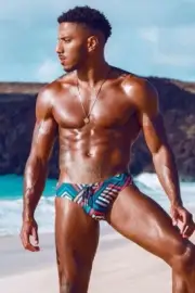 [O554] Male Model Showing Off Body To Viewer Fine Art Hunky Physique