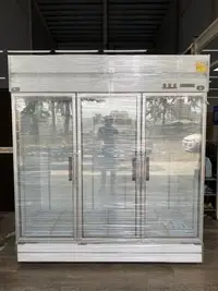 在飛比找Yahoo!奇摩拍賣優惠-吉田二手傢俱❤全新三門玻璃型冰箱 冷藏櫃 冷藏展示櫃 冷藏展
