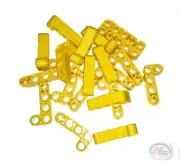 LEGO Technic - 20 x 'L'-Shaped Beams - 2x4 - Liftarms - Yellow - New - 32140
