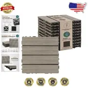 Eco-Friendly FSC Certified Composite Deck Tiles Set of 10 - Grey