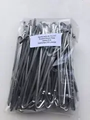 100 Pieces Of 6gauge X 6 1/2” Aluminum Hooked Chainlink Fence Ties