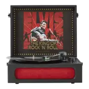 Arkrocket x Elvis Bluetooth Portable Record Player 3 Speed ​​Bluetooth