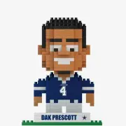 FOCO BRXLZ NFL Dallas Cowboys #4 Dak Prescott 3-D Construction Toy