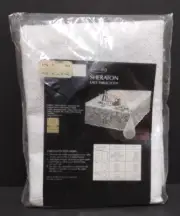 Sears Best Lace Tablecloth Oval 60" x 80" NEW in Package Sheraton Vintage Class