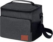 Large Cooler Bag Insulated, Thermal Cooler Bags Insulated with Shoulder Strap, Foldable Drink Cooling Box for Hiking Camping Picnic Travel Boating Work Fishing BBQ