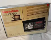 Vintage SuperStar TCR-1001 - TV Clock Radio - Portable Television 1985 BRAND NEW