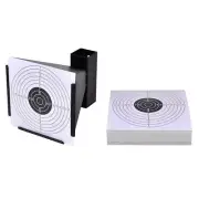 14cm Pellet Trap Target Holder with 100 Paper Shooting Targets