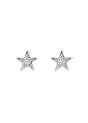 Kate Spade New York Set In Stone Crystal-embellished Stud Earrings - Silver ONE SIZE
