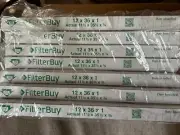 Filterbuy 12x36x1 Pleated Air Filters, Replacement -7 Pieces total - MERV 8