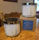 Lot of 2 Bath & Body Works MAHOGANY ROSE Large 3-Wick Candles NEW IN BOX