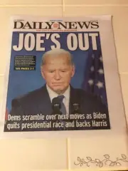 NY Daily News July 22 2024 Joe’s Out and Run And Done