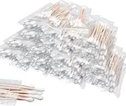 500 Pcs (50 Packs of 10) Travel Size Cotton Swabs Individually Wrapped Cotton Swabs for Ears,Double Tipped Ear Swabs,Round Tip Ear Sticks,Travel Ear Cleaning Cotton Buds for Hotel Makeup,Clean