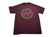 Neff Mens Neff Company Worldwide Maroon Tee Shirt NWT M