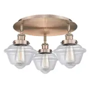 Innovations Lighting 916-3C-8-19 Oxford Flush Oxford 3 Light 19"W - Copper