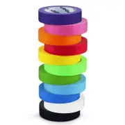 Craftzilla Colored Masking Tape – 11 Roll Multi Pack – 825 Feet x 1 Inch of