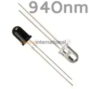 2 Pairs 5mm 940nm LED IR Infrared Emitter Receiver Diode Diodes 301A