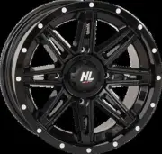 HL22 Wheel Gloss Black 14x7 4/156 4+3 +10mm Polaris Sportsman XP 1000 15-21