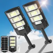 Solar Lights Outdoor- 320° Wide Angle Solar Street Lights Dusk to Dawn, Motio...