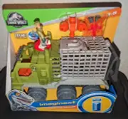 NEW FISHER-PRICE IMAGINEXT JURASSIC WORLD DINOSAUR HAULER PLAYSET! CASE FRESH