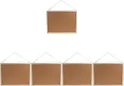 SHINEOFI 5 Sets Large Cork Board Framed Bulletin Board Wall Hanging Office Home