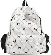 [Generic] Women Trendy Rucksack Large Capacity Soft Nylon School Bag Multifunction Elegant Backpack School Outdoor Camping Picnic Backpack