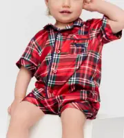 BNWT Peter Alexander Baby Tartan PJ Set Size 6 to 12 Months