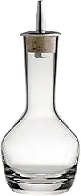 Bitters Bottle - Lead Free Crystal Glass with Cork and Stainless Steel Dasher Top - 90ml / 3oz - The Best Professional Bar Tool for Making Craft Cocktails and The Perfect Whiskey Old Fashioned