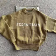 Authentic Fear of God Essentials FOG Kid's Sweater Knit Sweatshirt Top 6/7 Yr