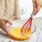 Comfortable Handle Whisk Mini Ergonomic Silicone Set with Stainless Steel