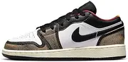 Big Kid's Jordan 1 Low SE Wear Away Black/White Onyx-White-Sail (DQ8421 001)