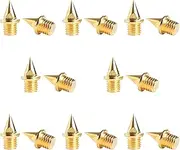 [Generic] Pack of 16 Running Spikes Replacement Spikes for Running Shoes Lightweight 7 Mm Steel Spikes for Athletics Competitions