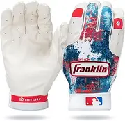 Franklin Sports MLB Youth Teeball Batting Gloves - Grow to Pro Kids Baseball + Softball Batting Gloves - Boys + Girls Batting Gloves for Teeball, Baseball + Softball