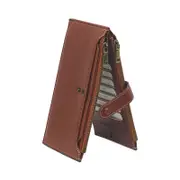 Bifold Wallets RFID Blocking Wallet Large Capacity Leather Purse Credit Card Organizer Holder with Photo Window for Women-Brown