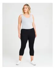 [Taking Shape] Bamboo Breezy Crop Legging in Black