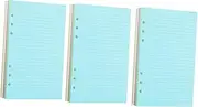 TEHAUX 5 Pack 6 Hole Loose Leaf Notebook Paper A5 Size 7mm Interval for Binder