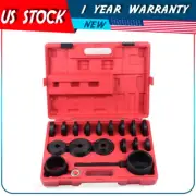 23PC Front Wheel Drive Bearing Press Tool Removal Adapter Puller Pulley Kit FWD