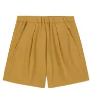 [Bonpoint] Bonpoint Courtney cotton and linen shorts Y 6 brown