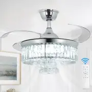 BvenuBigLite Chandelier Ceiling Fan Fandeliers with Lights and Remote - Moder...