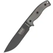 ESEE 6 PE Survival Tactical Knife Fixed Blade Gunsmoke Grey Black Molded Sheath