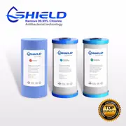 10" x 4.5" Big Blue Whole House Water Filter Replacement Cartridges Nano Silver