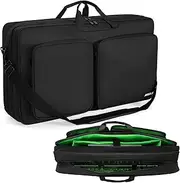 AKOZLIN Multi-Layer Controller Gig Bag Padded Mixer Carry Case Fits for Pioneer RX/NI Traktor Kontrol S8/DDJ SX SX2 SX3/DDJ 800/DDJ FLX6/DDJ 1000 1000SRT/Denon MC7000